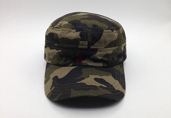 合う軍の士官候補生の帽子の100%の綿の帽子3dの刺繍をごまかして下さい