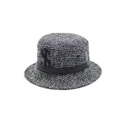 夏の女性の人の漁師のバケツの帽子折り畳み式の58cmの灰色色