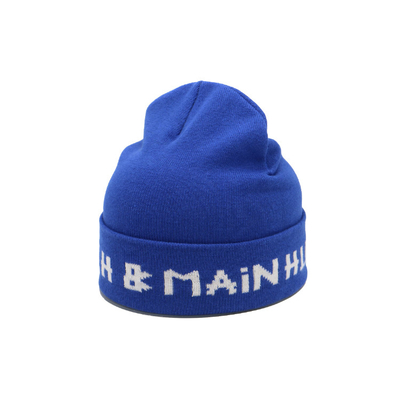 厚い偶然の注文の帽子の青い刺繍のロゴの帽子柔らかく及び暖かいがっしりした
