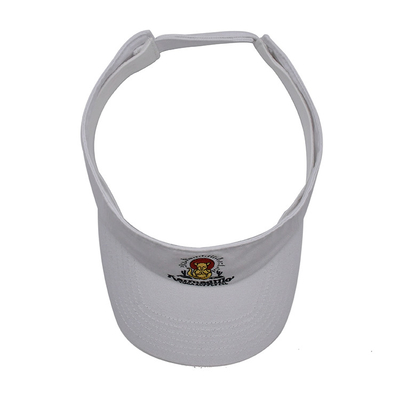 紫外線保護およびスクリーンの印刷のロゴによって曲げられる縁が付いている100%のポリエステル サン バイザーの帽子