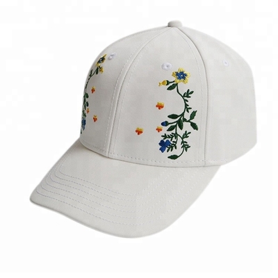 夏の女性かわいい刺繍された野球帽の花は56~60 Cmのサイズを模造しました