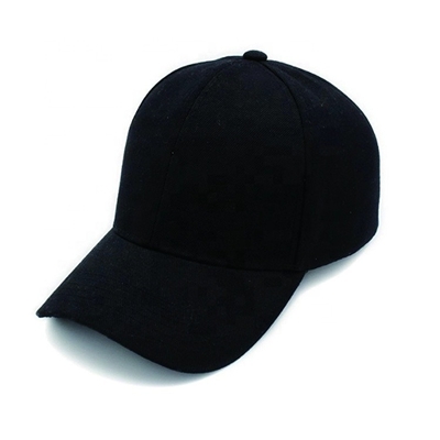 スクリーンによって印刷される黒い空白の野球帽、100つの綿の野球帽の粋な設計