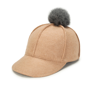 デラックスな秋の毛皮の野球帽、ウールの野球帽の字体
