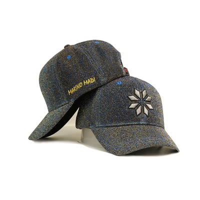 Constructuredは縁のゴルフ3D刺繍の野球帽の人の熱伝達の印刷を曲げました