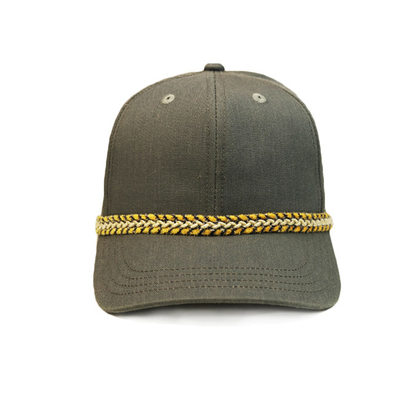 創造的な野球の長い縁の帽子の注文の刺繍の鎖のストリップSGS BSCI
