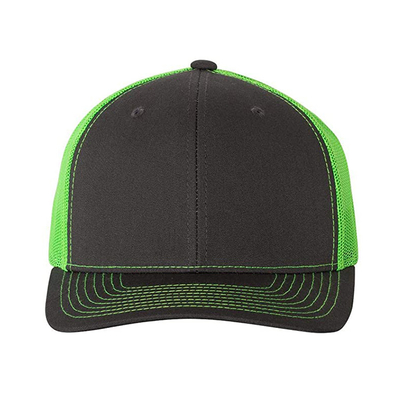 Gorrasは6つのパネルを消す明白な緑のトラック運転手の網の帽子を遊ばす