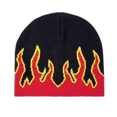 方法火の設計ニットの帽子の帽子によって編まれるラベルの字体