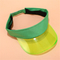 UV50+の緑の調節可能なサン バイザーの帽子はジャカード伸縮性があるテープを着色した