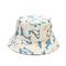 動物パターン漁師のバケツの帽子100%の綿のあや織りの夏旅行浜の帽子