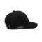 平らな刺繍の野球帽を金属をかぶせる自己の生地のバックルの帽子に黒くしなさい
