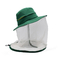 カの頭部の網の昆虫の証拠の網のバケツの帽子60cmが付いている純紫外線保護日曜日の帽子