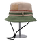 日曜日の帽子の習慣100%のポリエステル バケツの帽子を採取する方法調節可能なロープ