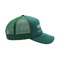 刺繍された手紙のロゴの曲げられた縁の緑のトラック運転手の帽子5のパネルの泡の網の帽子