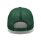 刺繍された手紙のロゴの曲げられた縁の緑のトラック運転手の帽子5のパネルの泡の網の帽子