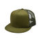 カーモ6のパネルの平らな縁の網の帽子の注文のロゴの軍隊の緑の平らな縁のトラック運転手の帽子