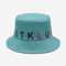 バケツの帽子の綿によってカスタマイズされたロゴは日曜日の屋外の帽子を刺繍した