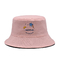 二重味方されたバケツの帽子旅行注文のロゴの活動は日よけの日焼け止めの洗面器の帽子を刺繍した