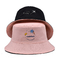 二重味方されたバケツの帽子旅行注文のロゴの活動は日よけの日焼け止めの洗面器の帽子を刺繍した