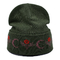 注文のロゴの冬の帽子の帽子は人および女性のために偶然58CM居心地のよい編まれた平手打ちされた頭骨の帽子を暖める