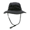 速い乾燥したポリエステル防水サファリ浜の帽子の漁師の広い縁のひものバケツの帽子