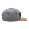 カスタマイズされた毛織の平らなHip Hopの帽子の暖かい日よけの帽子