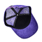 パーソナライゼーション 5 パネル トラッカー キャップ バイザー カーブ 瞳孔 紫 網帽 カラー ロゴ パーソナライズ
