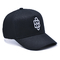 カスタム5パネル野球キャップ コットンツイル スポーツ 黒パパ帽子 3D刺身ロゴ