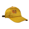 美しく黄色いサテンの野球帽、日曜日の保護のための都市スポーツの帽子