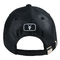 男女兼用の黒いスポーツのお父さんの帽子6のパネルの方法設計革材料