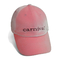 冬の刺繍の平野のお父さんの帽子、防水女の子のためのピンクのビロードのお父さんの帽子