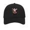 サンタクロースの漫画のバイザーのブランドのカスタム化の刺繍のおかしいメリー クリスマスの野球帽の黒の野球帽