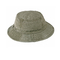 女性青いタイの染料の男性Boonieのバケツの帽子、洗浄されたデニム釣帽子
