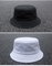 個人化された固体黒い漁師のバケツの帽子のブランク様式の女性の使用