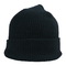 女性の柔らかいウールの特大ニットの帽子の帽子の固体かぎ針編みの帽子の帽子の黒の灰色