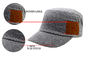 カスタマイズされた革パッチのロゴの調節可能な士官候補生の帽子、平屋建家屋の陸軍将校の帽子のクールな設計