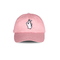 綿のピンクの黒いスポーツのお父さんの帽子のシックな設計日曜日の保護ヘッドウェア