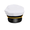 Hatの個人化なる空白の大尉の帽子昇進の白人の船員の大尉