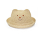 韓国版赤ん坊猫耳帽子、子供の夏の帽子のわら材料