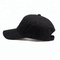 人のための100%の綿の黒い刺繍された野球帽はバイザー様式を曲げました