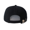 PUのスポーツのお父さんの帽子の通り様式の帽子は男女兼用のための純粋な色を黒くします