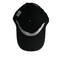 PUのスポーツのお父さんの帽子の通り様式の帽子は男女兼用のための純粋な色を黒くします