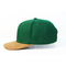 前に印刷された調節可能な急な回復の帽子/緑色の綿の急な回復の野球帽