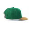 前に印刷された調節可能な急な回復の帽子/緑色の綿の急な回復の野球帽