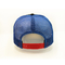 100%のポリエステル網の帽子は/青5のパネルの網のトラック運転手の帽子の野球を苦しめました