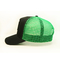 Oemの注文のトラック運転手の帽子、プラスチック調節可能なバックルの緑100ポリエステル トラック運転手の帽子