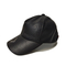 ロゴISO9001のない黒いPUの革5パネルの野球帽の陰