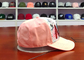 絹のピンクのカーブの縁のスパンコールの野球帽の刺繍のロゴ/粋なお父さんの帽子