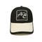 黒く平らな刺繍の人の金属のバックルが付いている情報通の破裂音の野球帽
