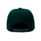 カスタマイズされた深緑色のHip Hopの急な回復の帽子の平らな縁の100%の綿
