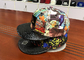 プラスチック バックルの平らな縁の急な回復の帽子の多彩なデジタル昇華によって印刷される革パッチ